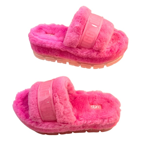 Ugg Women's Fluffita Clear Color: Carnation Size: 7 NWT. - Picture 6 of 14